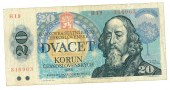 Bankovka ČSSR 20 líc
